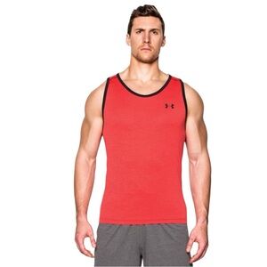 2 Under Armour Men's Red and Black Tank Tops